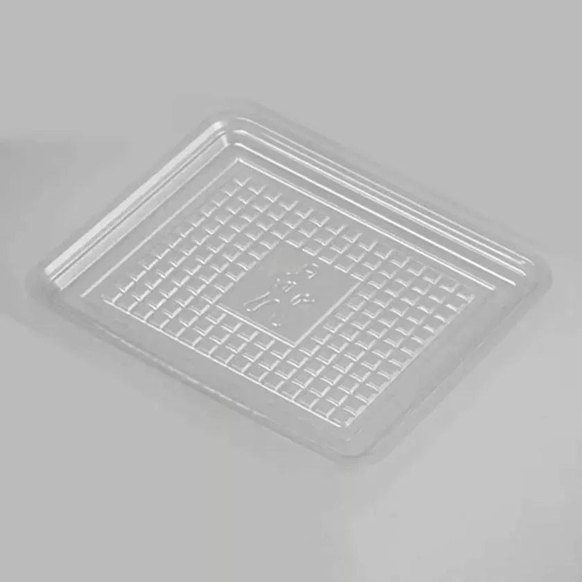RPET plat charcuterie transparent 14,5x17cm (carton de 2 000 pièces)