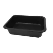 PP tray 187x137x50mm noir Legere - M (carton de 540 pièces)