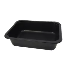 PP tray 187x137x50mm noir Legere - M (carton de 540 pièces)