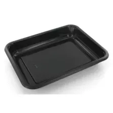 PP tray 227x178x32mm noir 1COMP 2227-1D - F (carton de 348 pièces)