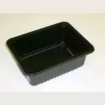 PP tray 187x137x63mm noir E - rw - vb par 1072