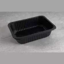 PP tray 187x137x50mm noir cr - fl (carton de 760 pièces)