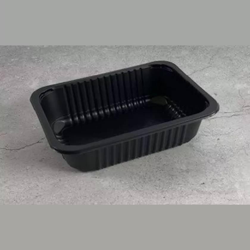 PP tray 187x137x50mm noir cr - fl (carton de 760 pièces)