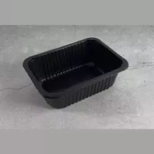 PP tray 187x137x63mm noir cr - fl (carton de 760 pièces)
