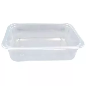 PP tray 187x137x50mm transp 750ml - M (carton de 540 pièces)