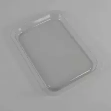 RPET tray 227x178x15mm transp denester (carton de 816 pièces)