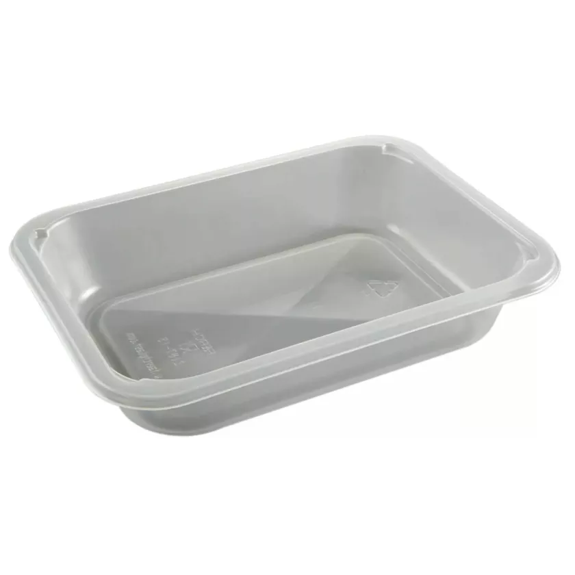 PP tray 187x137x36mm transp 2187-1S - F (carton de 592 pièces)