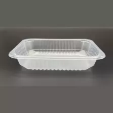 PP tray 187x137x37mm transp cr - fl (carton de 760 pièces)