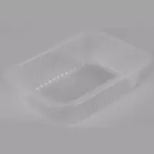 PP tray 187x137x63mm transp cr - fl (carton de 760 pièces)