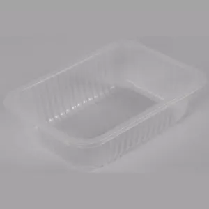 PP tray 187x137x63mm transp cr - fl (carton de 760 pièces)