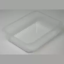 PP tray 227x178x60mm transp cr - fl (carton de 324 pièces)