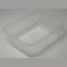 PP tray 227x178x80mm transp cr - fl (carton de 324 pièces)