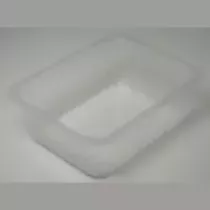 PP tray 227x178x80mm transp cr - fl (carton de 324 pièces)