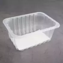 PP tray 187x137x83mm transp E- legere- cr- fl+ f.buv blanc (carton de 960 pièces)