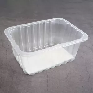 PP tray 187x137x83mm transp E- legere- cr- fl+ f.buv blanc (carton de 960 pièces)