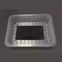 PP tray 227x178x40mm transp E - legere- cr- fl+ f.buv noir (carton de 540 pièces)