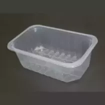 PP tray 230x145x80mm transp E - cr - fr (carton de 592 pièces)