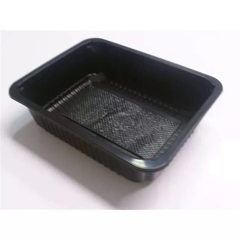 PP tray 227x178x50mm noir E - rw - vb + buvard noir (lot de 432 pièces)