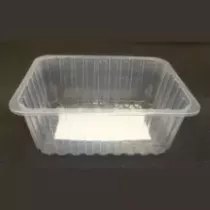 PP tray 227x178x82mm transp E- legere- cr- fl+ f.buv blanc (carton de 480 pièces)