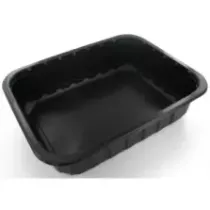 PP 1/2 GN H75 3,9L noir 313x245x75mm a - legere (carton de 120 pièces)