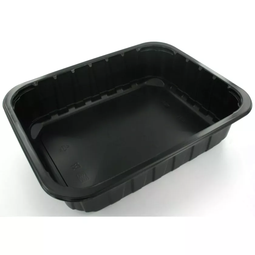 PP 1/2 GN H75 3,9L noir 313x245x75mm a - legere (carton de 120 pièces)