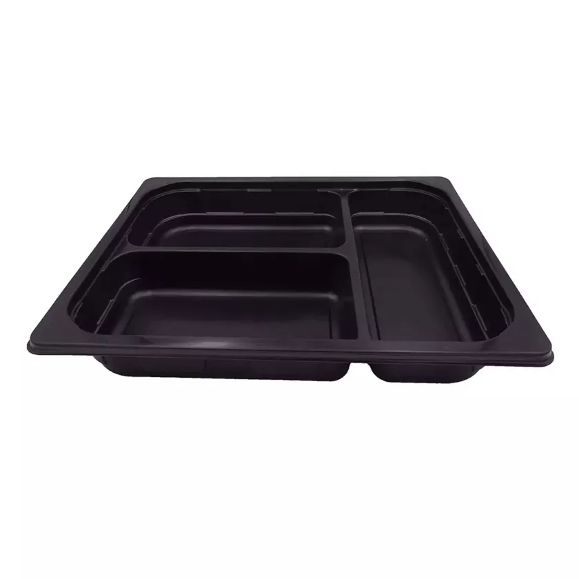 PP 1/2 GN H50 3COMP noir 325x265x50mm M (carton de 100 pièces)