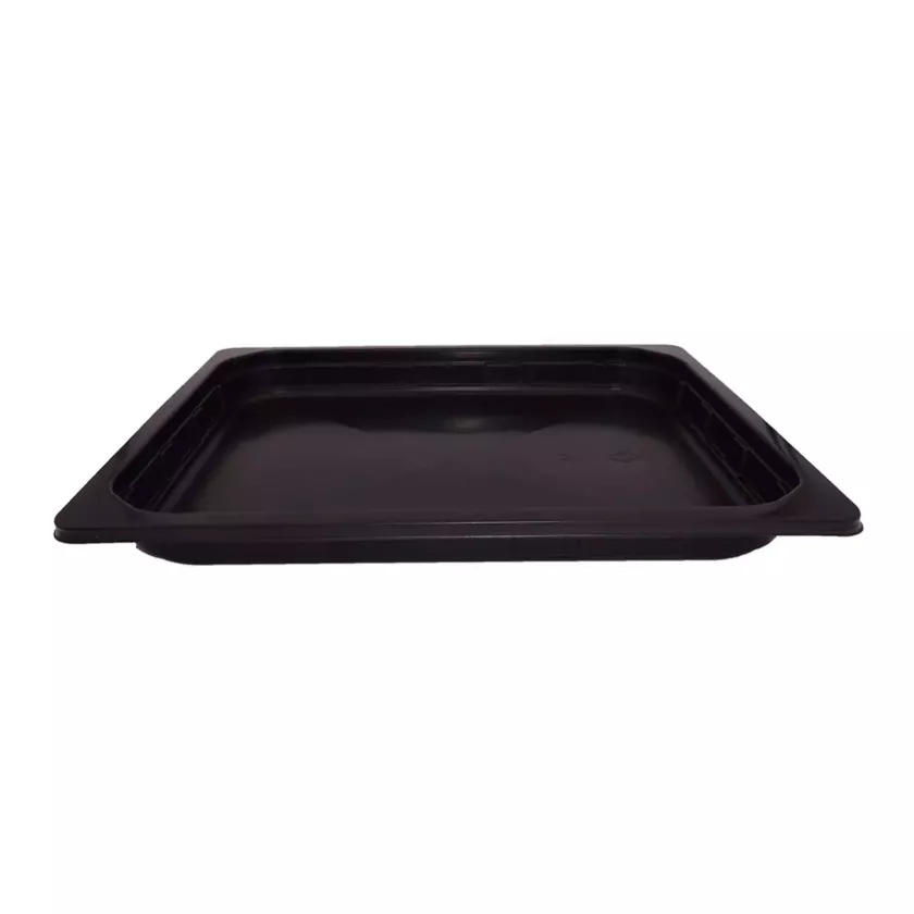 PP 1/2 GN H30 2L noir 325x265x30mm M - legere 700my (carton de 100 pièces)