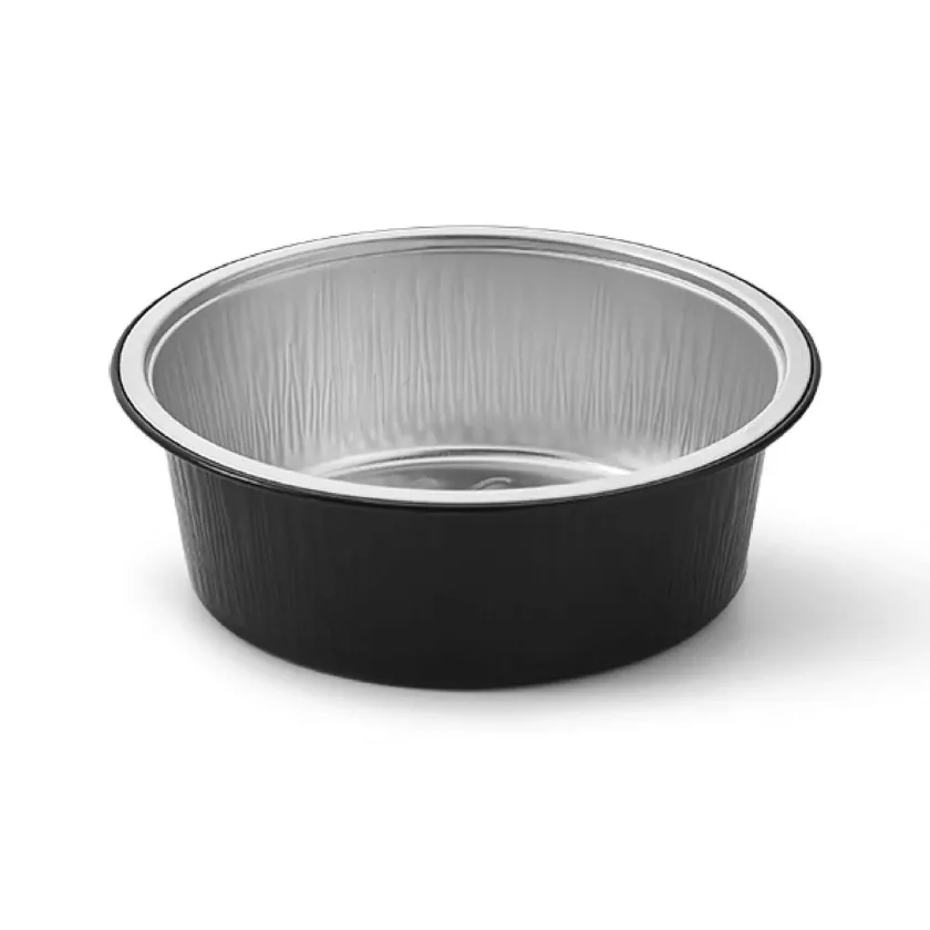 Alu R2C ravier 440ml rond noir d133x45mm (lot de 1 210 pièces)