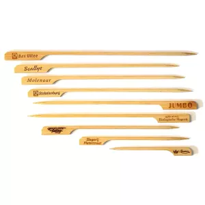 Bamboo gun shaped 21cm 40x250pcs Imprime 2 faces (carton de 40 pièces)