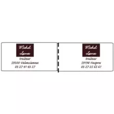 Drapeaux marquage chaud imprimes 25x50mm - Lesnes (carton de 500 pièces)