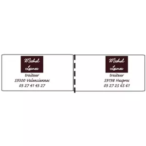 Drapeaux marquage chaud imprimes 25x50mm - Lesnes (carton de 500 pièces)