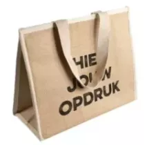 Sac isotherme jute imprime 1cl - 1 face 420x340+200mm (carton de 50 pièces)