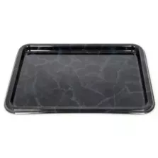 PET plat rectang 55x37cm marbre Sabert ref 8321 (carton de 50 pièces)