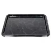 PET plat rectang 55x37cm marbre Sabert ref 8321 (carton de 50 pièces)