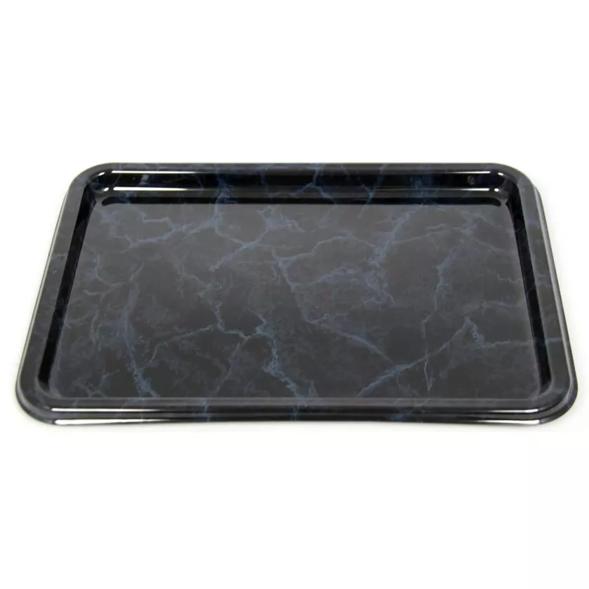PET plat rectang 55x37cm marbre Sabert ref 8321 (carton de 50 pièces)