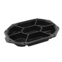 PET plateau 7COMP noir 335x250xh45mm (carton de 110 pièces)