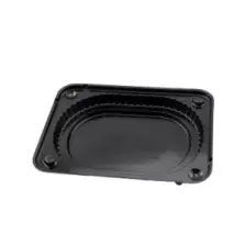 OPS plat 255x190x25mm - 700cc noir (carton de 500 pièces)