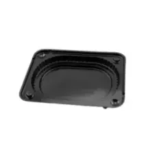 OPS plat 255x190x25mm - 700cc noir (carton de 500 pièces)