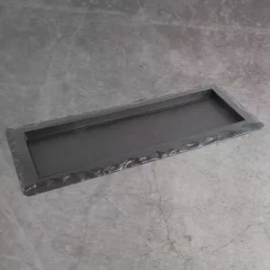 PS plat ardoise gris 420x162mm Babushka (carton de 10 pièces)