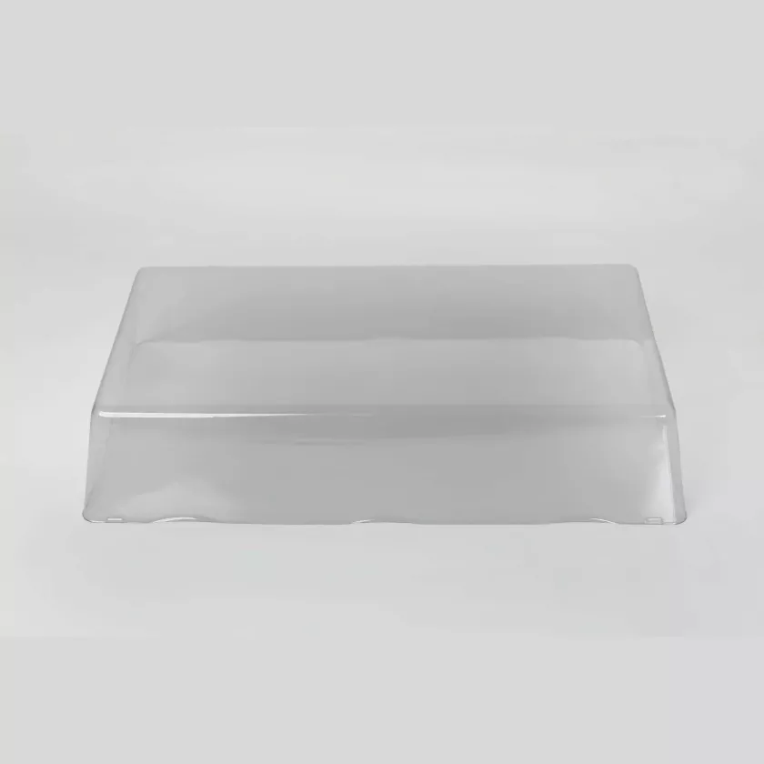 PET couvercle plateau rectangle 450x250mm 430x230xh80mm (carton de 45 pièces)