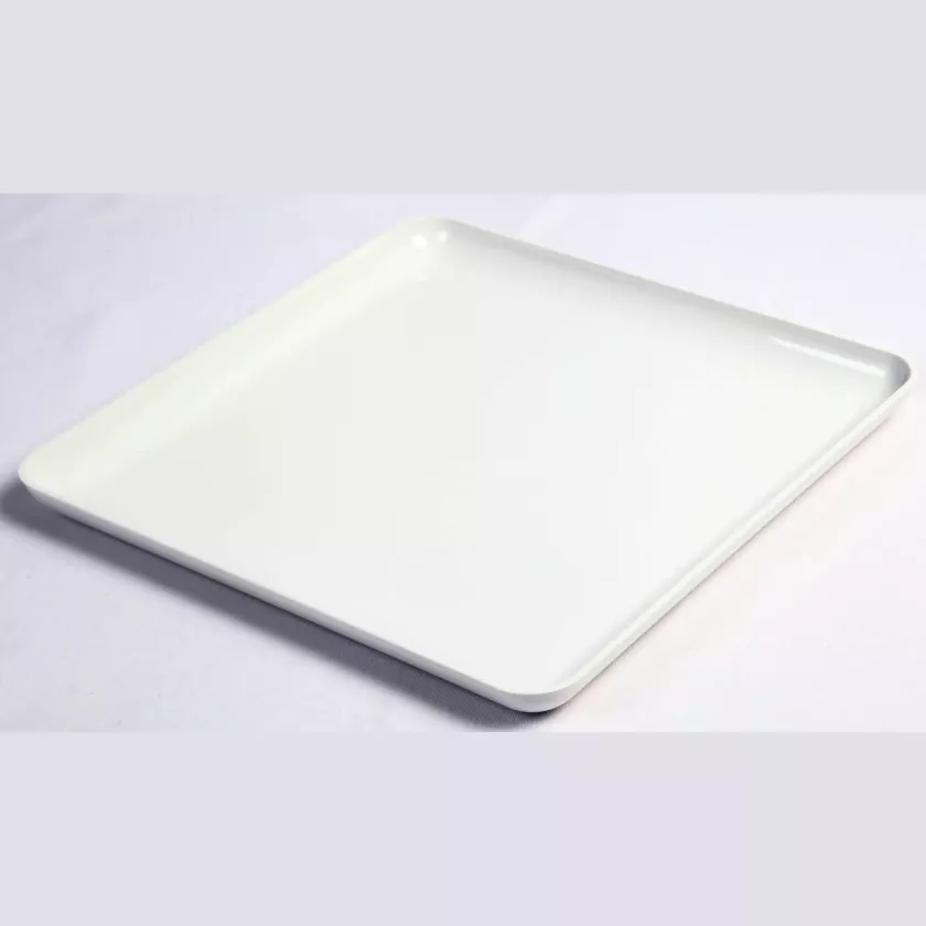 Plat Poliproof blanc 28x28x2cm