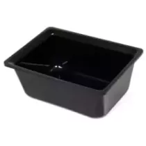 Saladier rectangle plexi noir 1kg 215x155x85mm-1L-1319