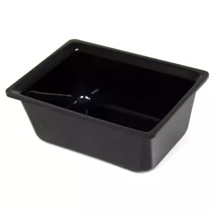 Saladier rectangle plexi noir 1kg 215x155x85mm-1L-1319