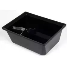 Saladier rectangle plexi noir 235x165x95mm-2L-2316