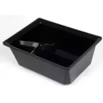 Saladier rectangle plexi noir 235x165x95mm-2L-2316