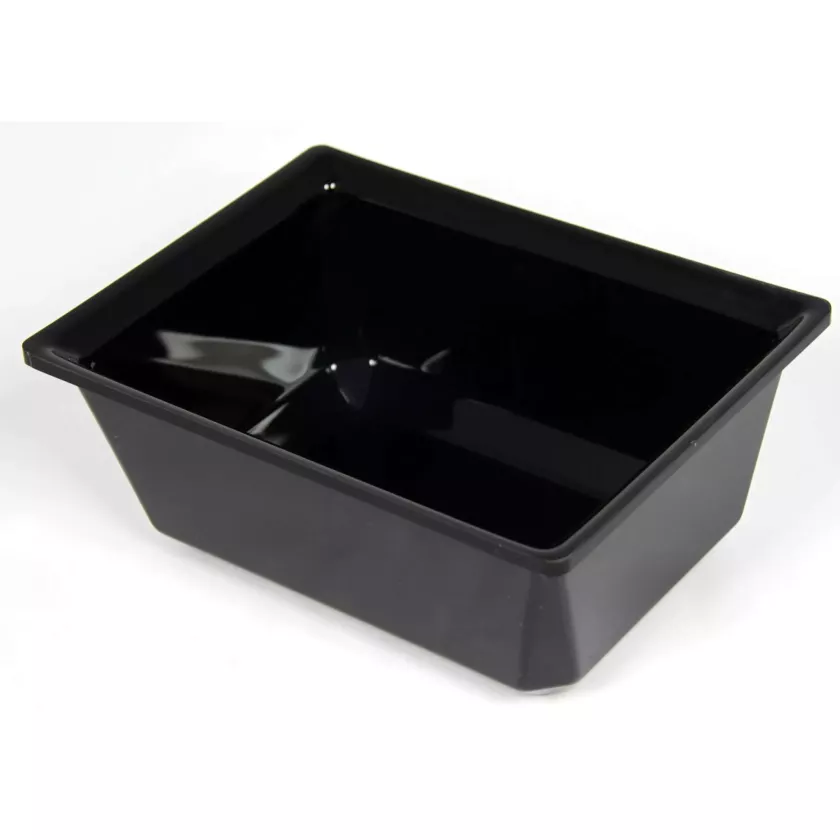 Saladier rectangle plexi noir 235x165x95mm-2L-2316
