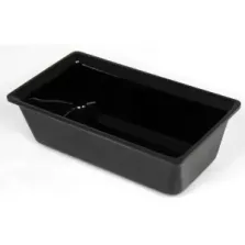 Saladier rectangle plexi noir 265x140x75mm-1,5L-2614