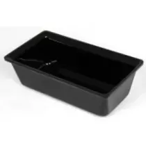 Saladier rectangle plexi noir 265x140x75mm-1,5L-2614