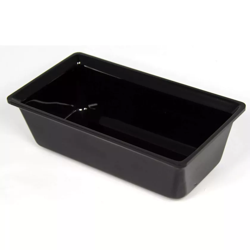Saladier rectangle plexi noir 265x140x75mm-1,5L-2614
