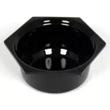 Saladier rond plexi noir 205x85mm